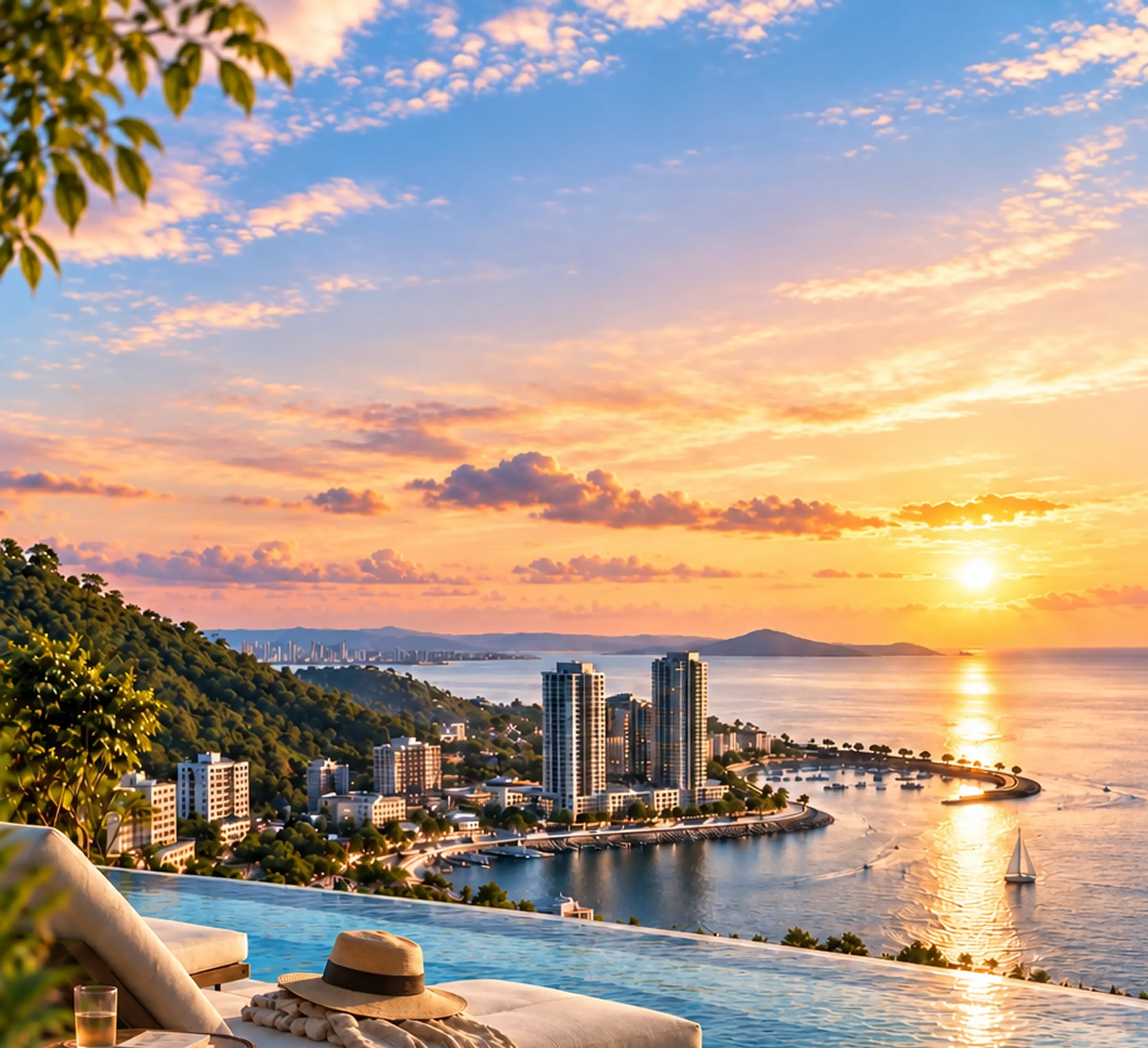 Penang Seaview Residence at Sunset